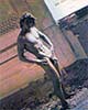 Beauty in Rubble (canvas orignial nude male art print)