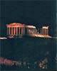 Parthenon at night on Akropolis - classic photograph