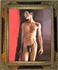 Look Away (original painting reproduction male nude)