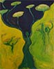 Green Tree People (classic modern abstract painting)