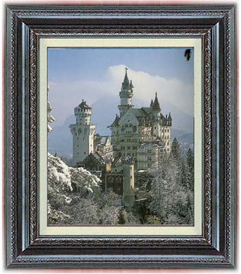 Neuschwanstein (classic landscape art print)