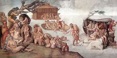 The Flood by Michelangelo (classic print)