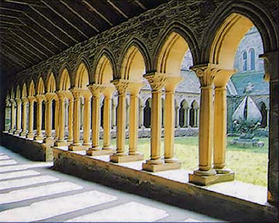 Colonnade at Iona (classic original art print)