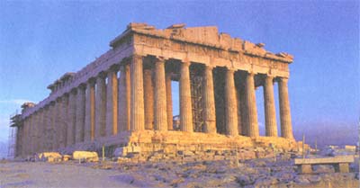 Parthenon of Athena on Akropolis - classic photograph