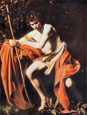 John the Baptist in Wildernes (classic print on canvas)