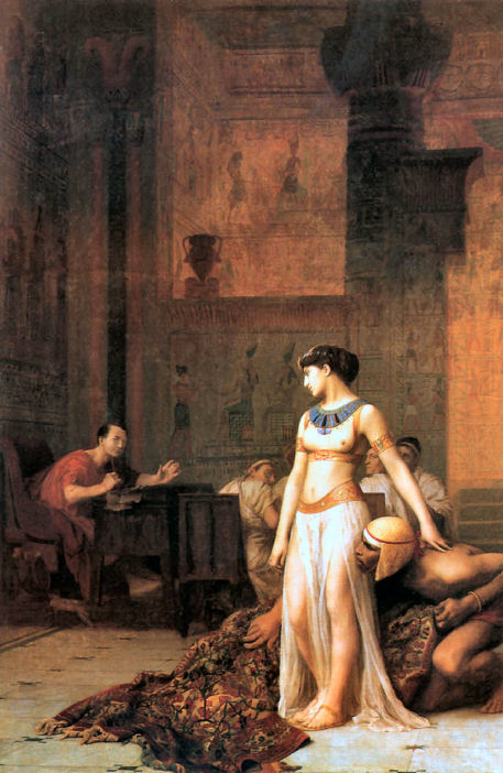 Cleopatra Before Caesar (classic art print)