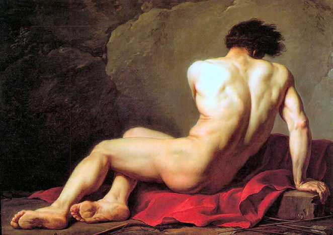 Patroclus by Jacques David (classic male canvas print)